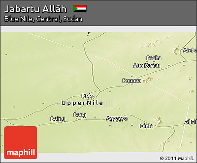 Physical Panoramic Map of Jabartu Allāh