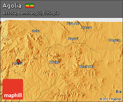 Political 3D Map of Agolia