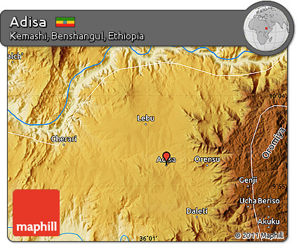 Physical Map of Adisa