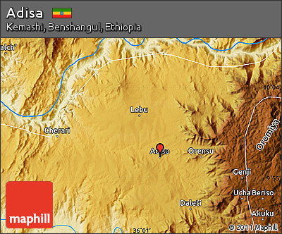 Physical Map of Adisa