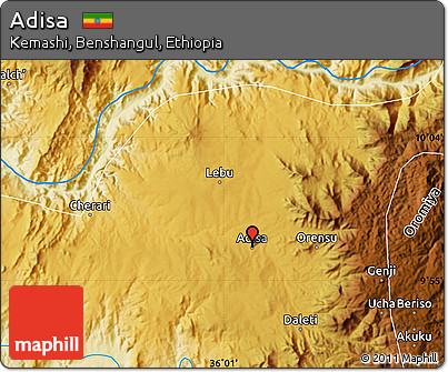 Physical Map of Adisa