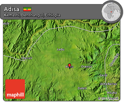 Satellite Map of Adisa