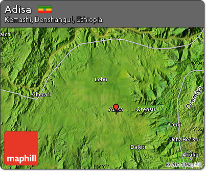 Satellite Map of Adisa
