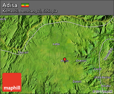 Satellite Map of Adisa