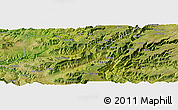 Satellite Panoramic Map of the area around 10° 7' 21" N, 39° 10' 29" E