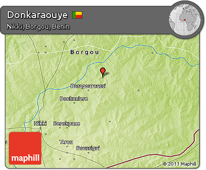 Physical 3D Map of Donkaraouye