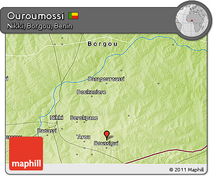 Physical 3D Map of Ouroumossi
