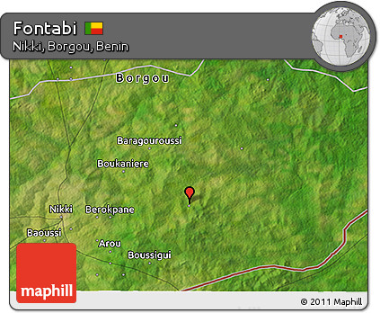 Satellite 3D Map of Fontabi