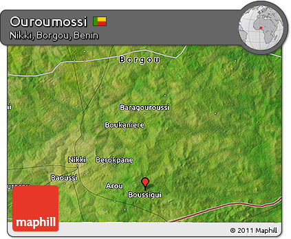Satellite 3D Map of Ouroumossi