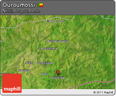 Satellite 3D Map of Ouroumossi