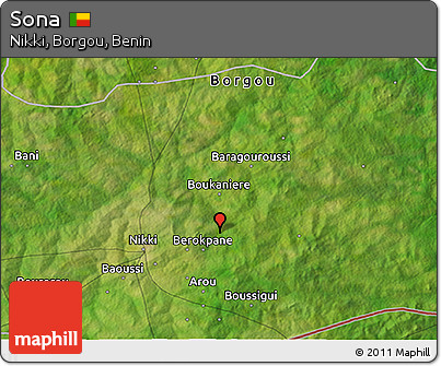 Satellite 3D Map of Sona
