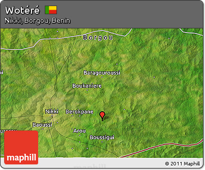 Satellite 3D Map of Wotéré