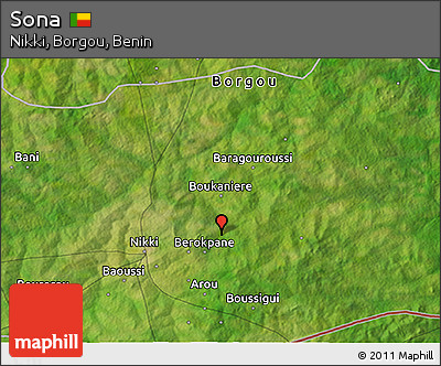 Satellite 3D Map of Sona