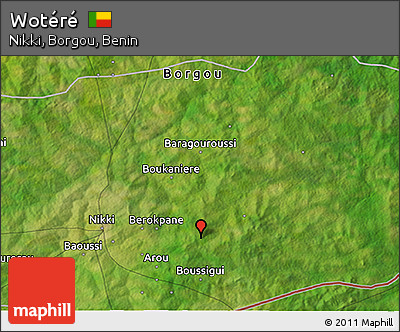 Satellite 3D Map of Wotéré