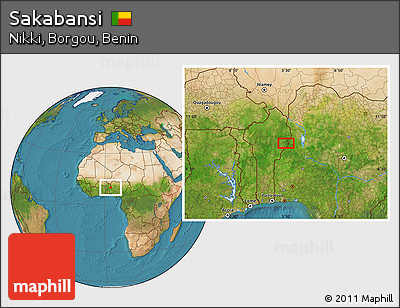 Satellite Location Map of Sakabansi