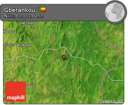 Satellite Map of Gbèrankou