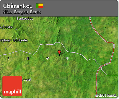 Satellite Map of Gbèrankou