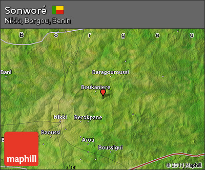 Satellite Map of Sonworé