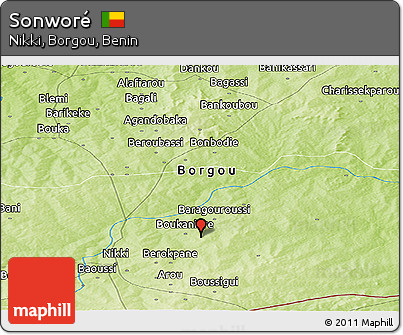 Physical Panoramic Map of Sonworé