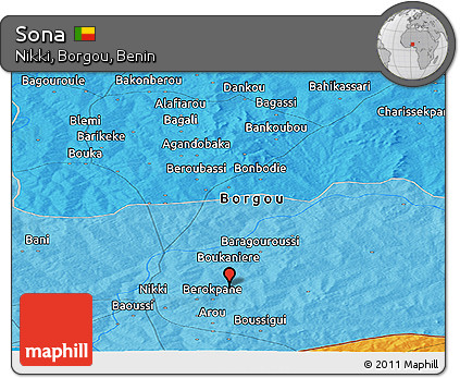 Political Panoramic Map of Sona