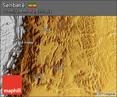 Physical Map of Senbetē