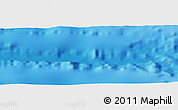 Physical Panoramic Map of the area around 10° 7' 21" N, 41° 34' 30" W
