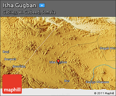 Physical 3D Map of Isha Gugban