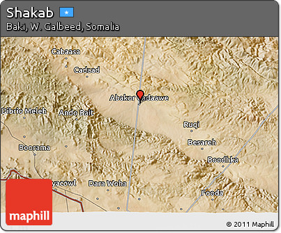 Satellite 3D Map of Shakab