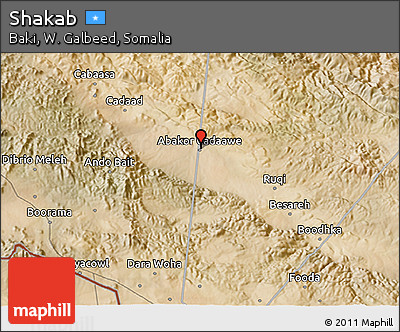 Satellite 3D Map of Shakab