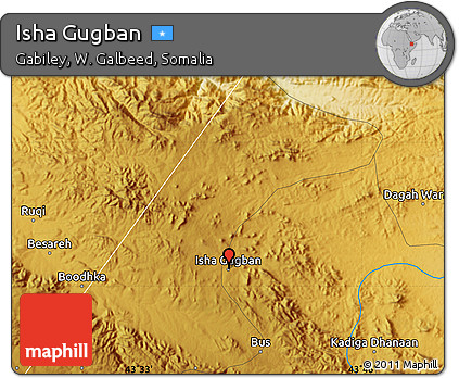 Physical Map of Isha Gugban