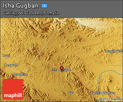 Physical Map of Isha Gugban