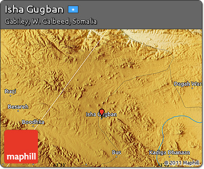 Physical Map of Isha Gugban