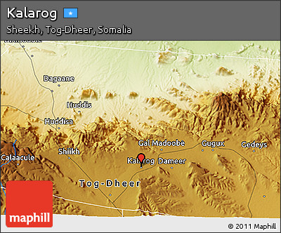 Physical 3D Map of Kalarog