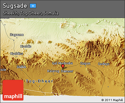 Physical 3D Map of Sugsade