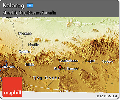Physical 3D Map of Kalarog