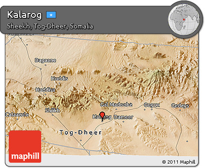 Satellite 3D Map of Kalarog