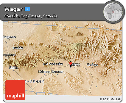 Satellite 3D Map of Wagar