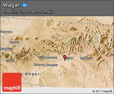 Satellite 3D Map of Wagar