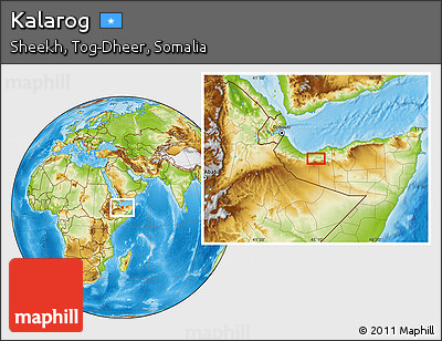 Physical Location Map of Kalarog
