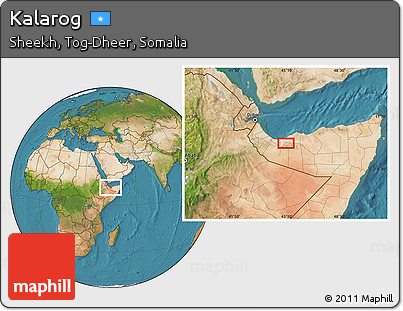 Satellite Location Map of Kalarog