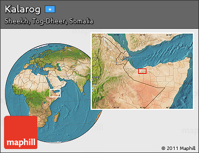 Satellite Location Map of Kalarog