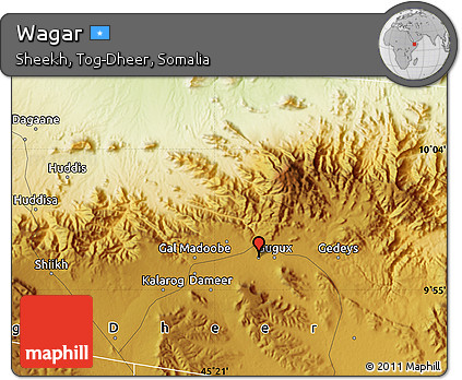 Physical Map of Wagar