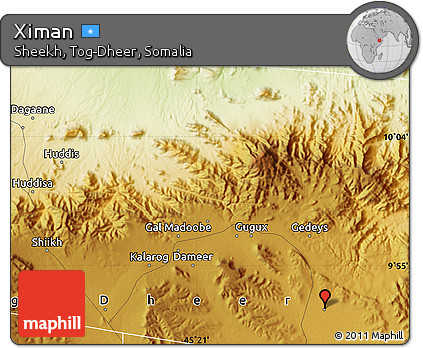 Physical Map of Ximan