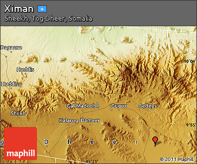 Physical Map of Ximan