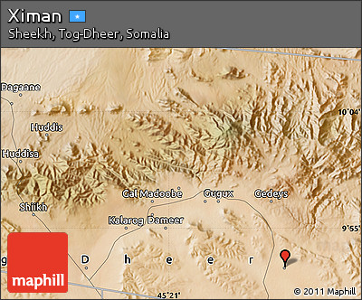 Satellite Map of Ximan
