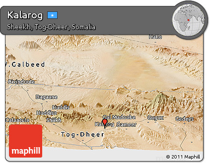 Satellite Panoramic Map of Kalarog