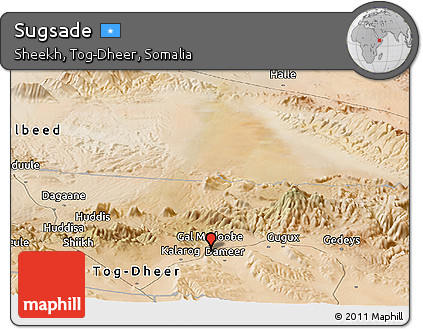 Satellite Panoramic Map of Sugsade