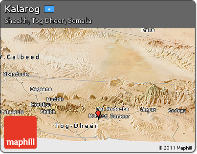 Satellite Panoramic Map of Kalarog