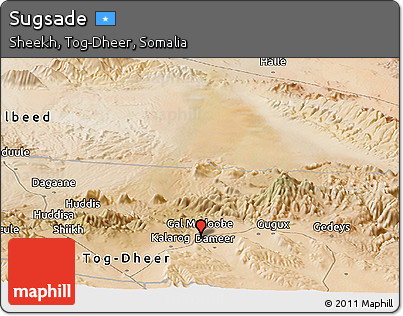 Satellite Panoramic Map of Sugsade