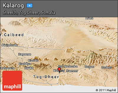Satellite Panoramic Map of Kalarog